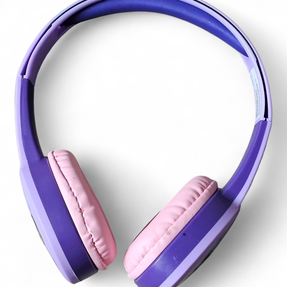 Disney Princess Kids Wireless Headphones Purple/Pink - Picture 4 of 5